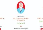 Dua Dari Tiga Siswa MTsN 1 Kota Lolos Ajang KSM Tingkat Provinsi