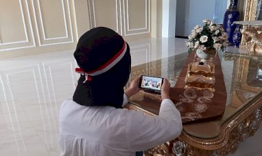 Usai Ikuti Upacara Secara Daring Begini Ungkapan Salah Satu Siswa MTsN 1 Kota