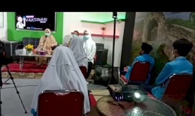 MTsN 1 Kota Lakukan Sosialisasi Vaksin Covid-19 Kepada Siswa Secara Virtual