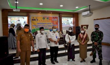 Dukung Percepatan Vaksinasi Para Siswa Madrasah, Misnawaty Kunjungi MTsN 1 Kota