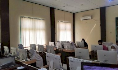 Sejumlah Pendidik dan Tenaga Kependidikan Milik MTsN 1 Kota Mengikuti Uji Survey LBM AN