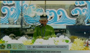 Siswa MTsN 1 Kota Perwakilan Gorontalo Bawakan Surat An Nisa Pada STQH Nasional
