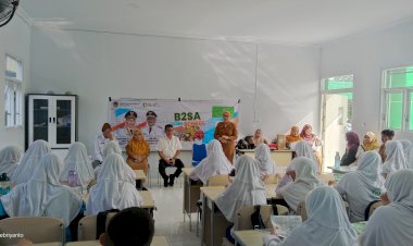 Dinas Pangan Kota Gorontalo Gelar Sosialisasi B2SA Goes To School di MTsN 1, Upaya Tekan Angka Stunting dan Gizi Buruk