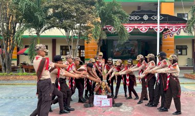 Pramuka MTsN 1 Kota Gorontalo Raih Juara 3 pada LKBB Tingkat Provinsi