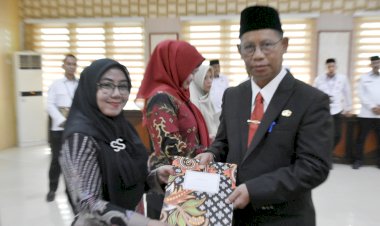 Pelantikan dan Pengambilan Sumpah Jabatan Manajerial di Kanwil Kemenag Gorontalo