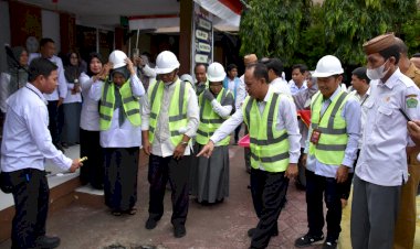 Peletakan Batu Pertama Pembangunan Aula Al Kahfi MTsN 1 Kota Gorontalo
