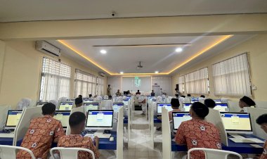 MTsN 1 Kota Gorontalo Laksanakan Tes Kompetensi Akademik (TKA)