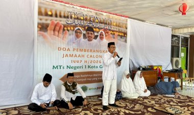 MTsN 1 Kota Gelar Doa Pemberangkatan Jamaah Calon Haji 1447 H di MTs Negeri 1 Kota Gorontalo