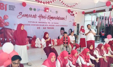 Semarak HUT ke-81 Kemerdekaan RI, MTsN 1 Kota Gorontalo Gelar Beragam Lomba Guru dan Siswa