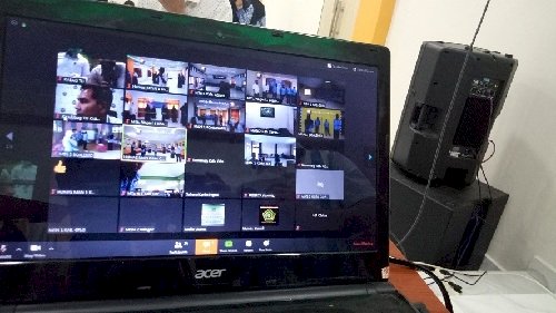 Merabaknya Covid-19, Sejumlah CPNS MTsN 1 Kota Dilantik Secara Online