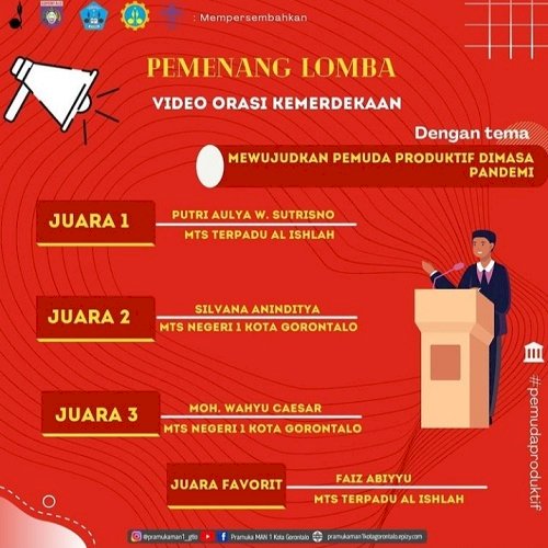 Pramuka MTsN 1 Kota Ukir Prestasi Melalui Lomba Video Orasi Kemerdekaan RI