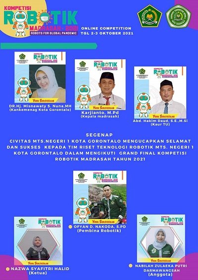 Tim Robotik MTsN 1 Kota Optimis Lolos ke Tahap Grand Final ARM