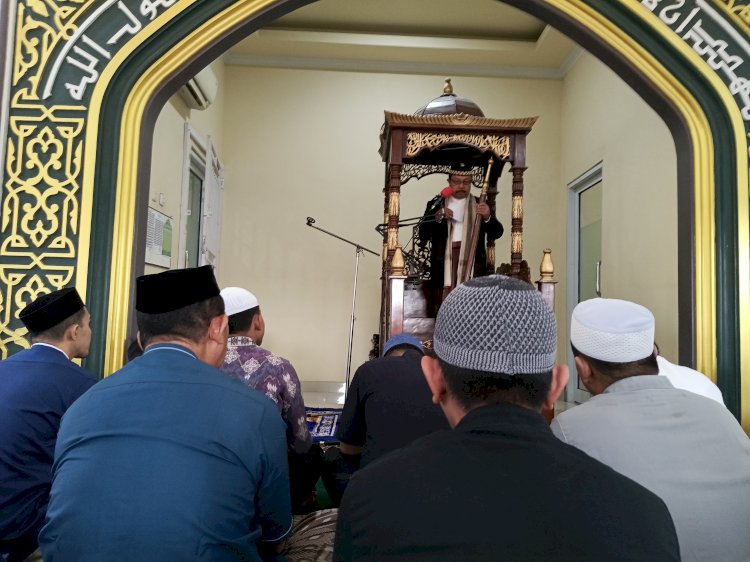 Pelaksanaan Salat Idul Adha di Masjid Seribu Rupiah MTsN 1 Kota Gorontalo Berlangsung Khidmat