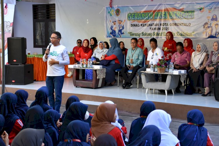MTsN 1 Kota Gorontalo Gelar Gerakan Aksi Bergizi Bersama Dinas Kesehatan
